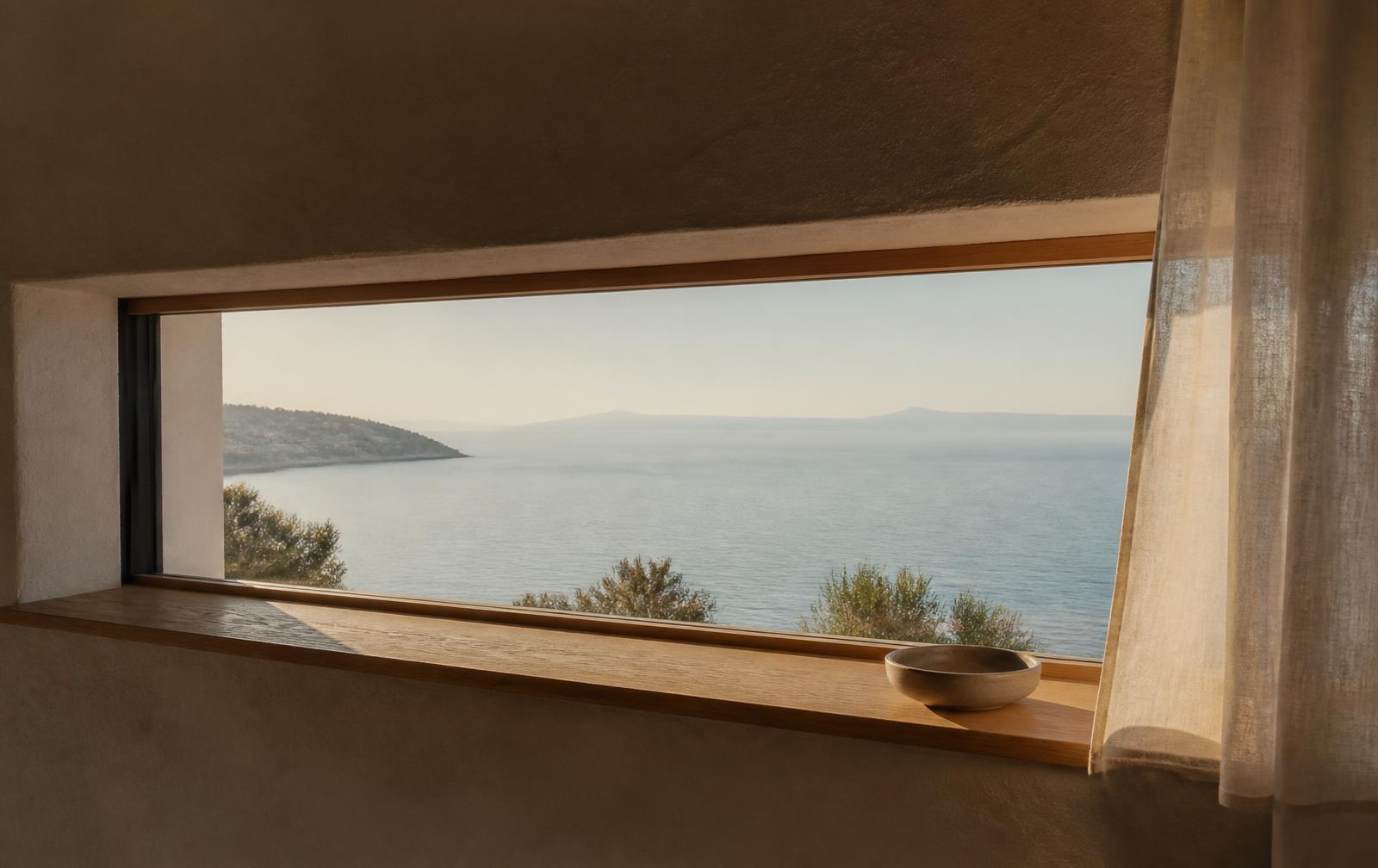 Vue sur la Méditerranée depuis le studio AURA à Nice